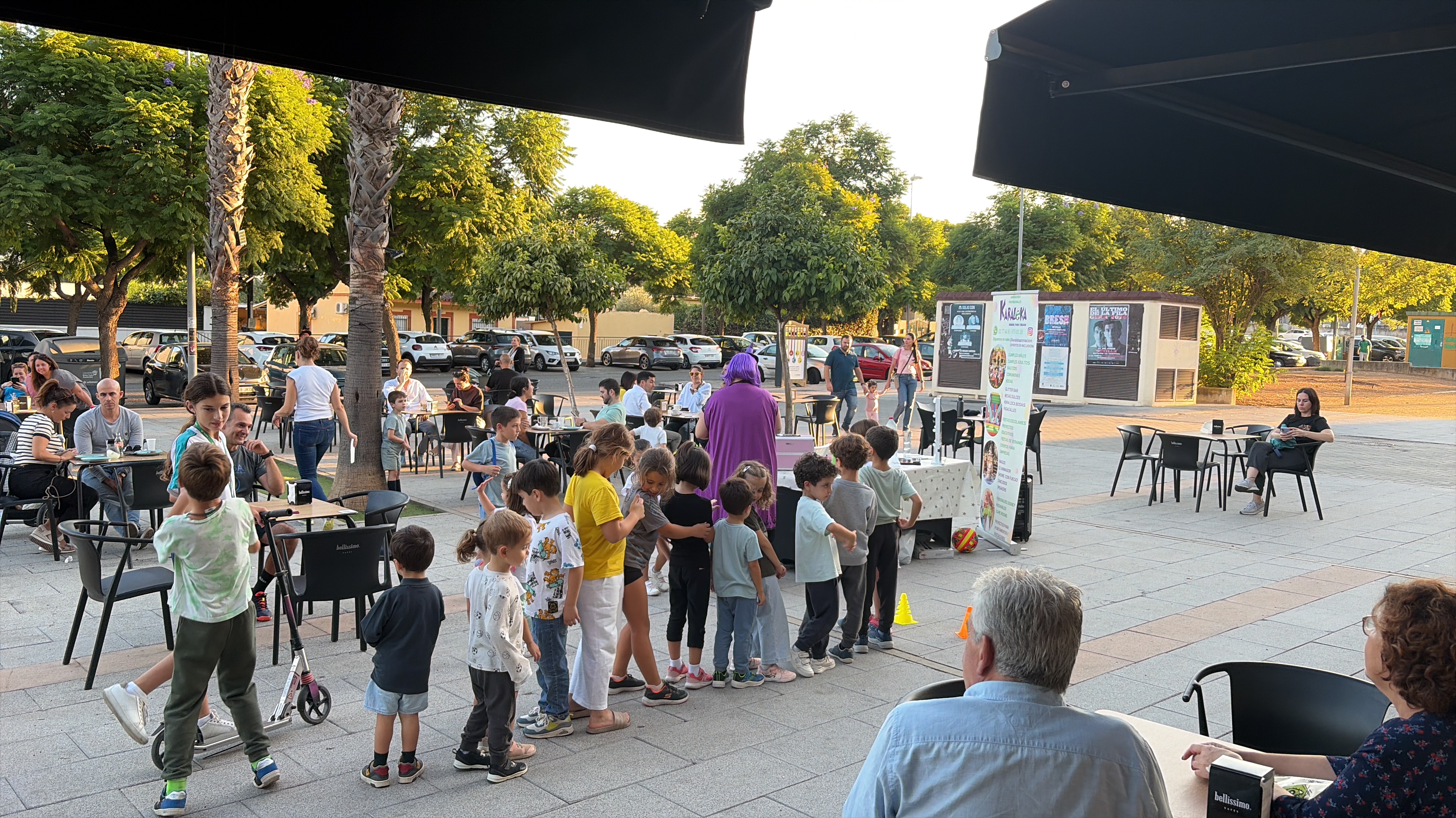 Evento infantil en la terraza